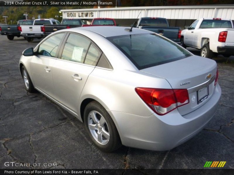 Silver Ice Metallic / Medium Titanium 2014 Chevrolet Cruze LT