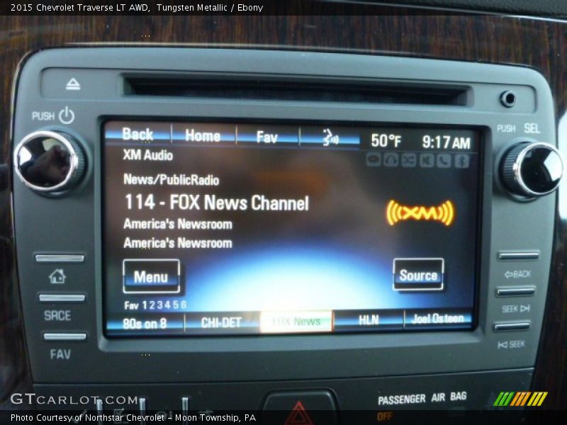 Tungsten Metallic / Ebony 2015 Chevrolet Traverse LT AWD