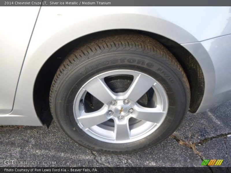 Silver Ice Metallic / Medium Titanium 2014 Chevrolet Cruze LT