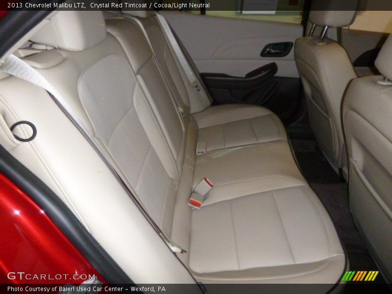 Crystal Red Tintcoat / Cocoa/Light Neutral 2013 Chevrolet Malibu LTZ