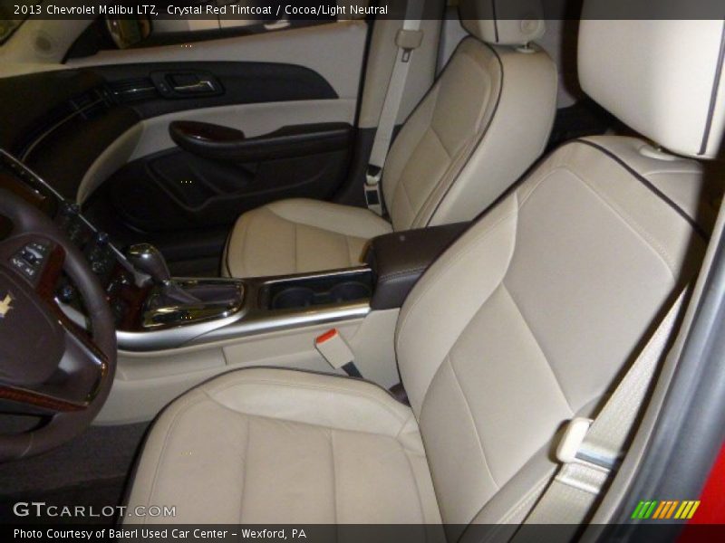Crystal Red Tintcoat / Cocoa/Light Neutral 2013 Chevrolet Malibu LTZ