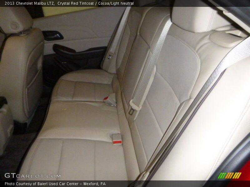 Crystal Red Tintcoat / Cocoa/Light Neutral 2013 Chevrolet Malibu LTZ