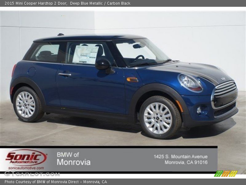 Deep Blue Metallic / Carbon Black 2015 Mini Cooper Hardtop 2 Door