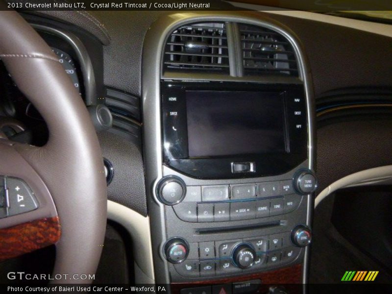 Crystal Red Tintcoat / Cocoa/Light Neutral 2013 Chevrolet Malibu LTZ