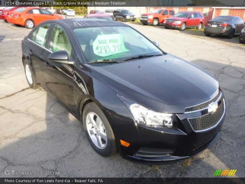 Black Granite Metallic / Medium Titanium 2014 Chevrolet Cruze LT