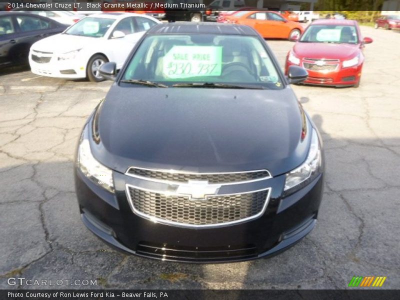 Black Granite Metallic / Medium Titanium 2014 Chevrolet Cruze LT