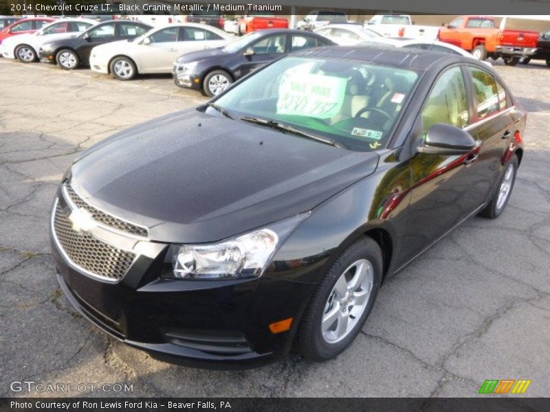 Black Granite Metallic / Medium Titanium 2014 Chevrolet Cruze LT