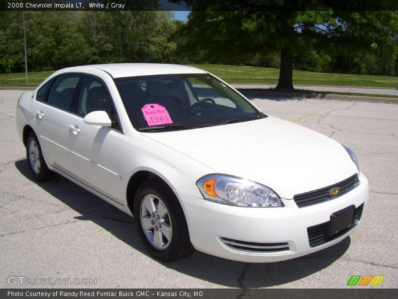 White / Gray 2008 Chevrolet Impala LT