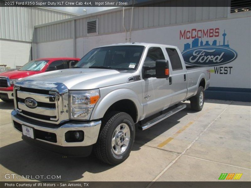 Ingot Silver / Steel 2015 Ford F350 Super Duty XLT Crew Cab 4x4