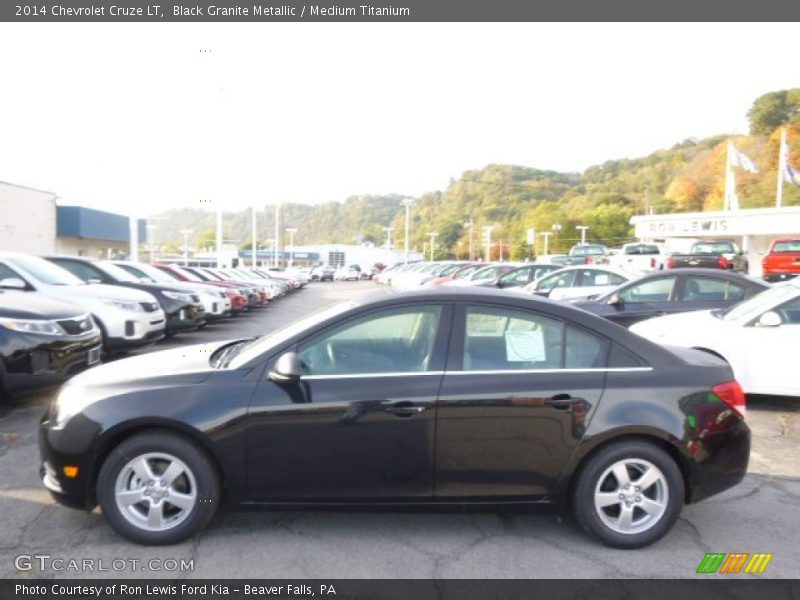 Black Granite Metallic / Medium Titanium 2014 Chevrolet Cruze LT