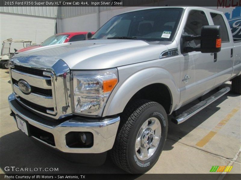 Ingot Silver / Steel 2015 Ford F350 Super Duty XLT Crew Cab 4x4