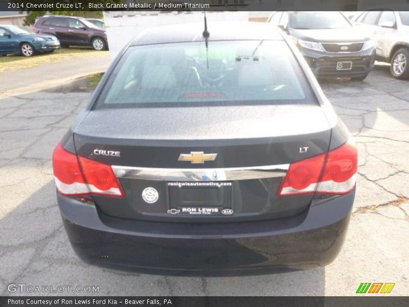 Black Granite Metallic / Medium Titanium 2014 Chevrolet Cruze LT