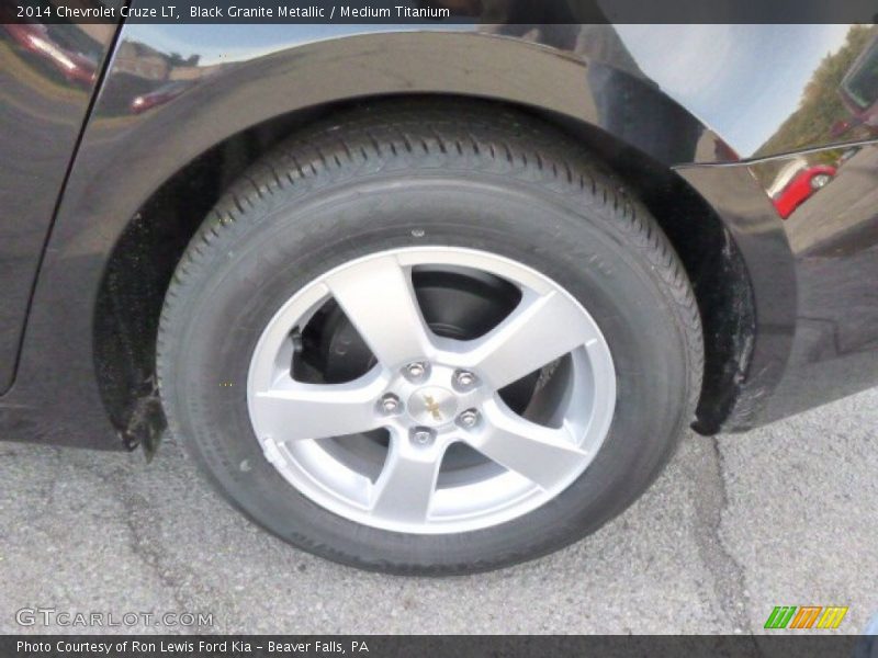 Black Granite Metallic / Medium Titanium 2014 Chevrolet Cruze LT