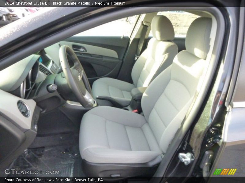 Black Granite Metallic / Medium Titanium 2014 Chevrolet Cruze LT