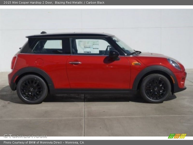 Blazing Red Metallic / Carbon Black 2015 Mini Cooper Hardtop 2 Door
