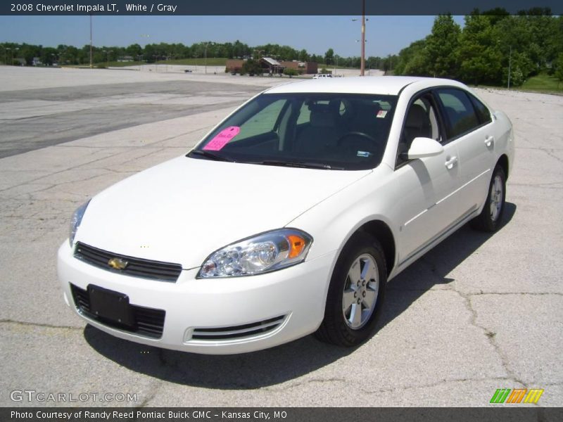 White / Gray 2008 Chevrolet Impala LT
