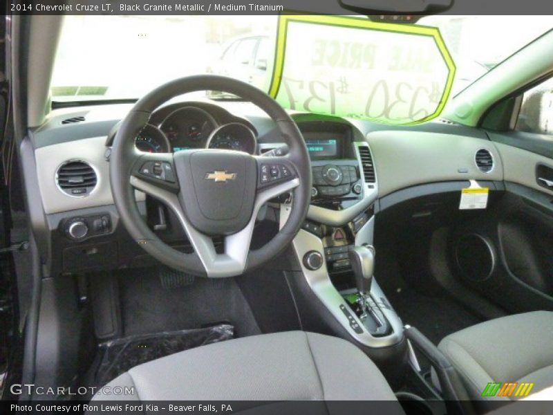 Black Granite Metallic / Medium Titanium 2014 Chevrolet Cruze LT