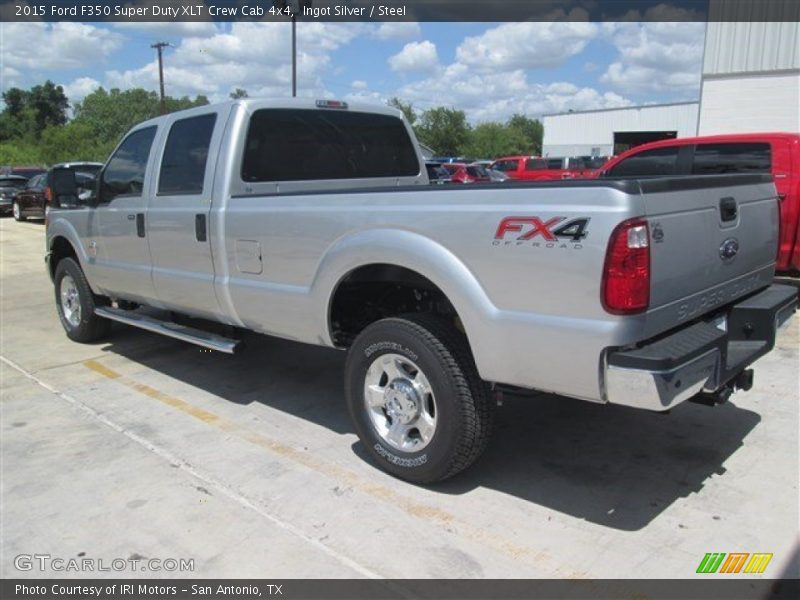 Ingot Silver / Steel 2015 Ford F350 Super Duty XLT Crew Cab 4x4