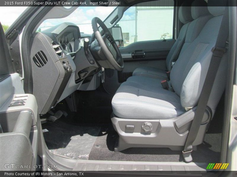 Ingot Silver / Steel 2015 Ford F350 Super Duty XLT Crew Cab 4x4