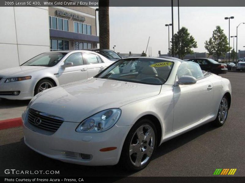 White Gold Crystal / Ecru Beige 2005 Lexus SC 430