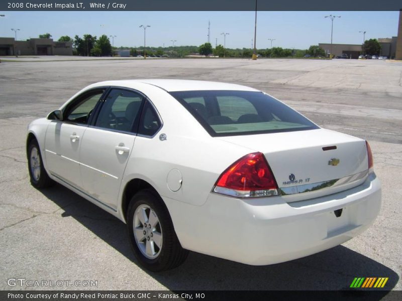 White / Gray 2008 Chevrolet Impala LT
