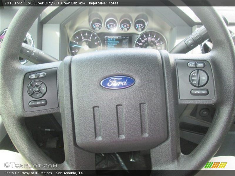 Ingot Silver / Steel 2015 Ford F350 Super Duty XLT Crew Cab 4x4