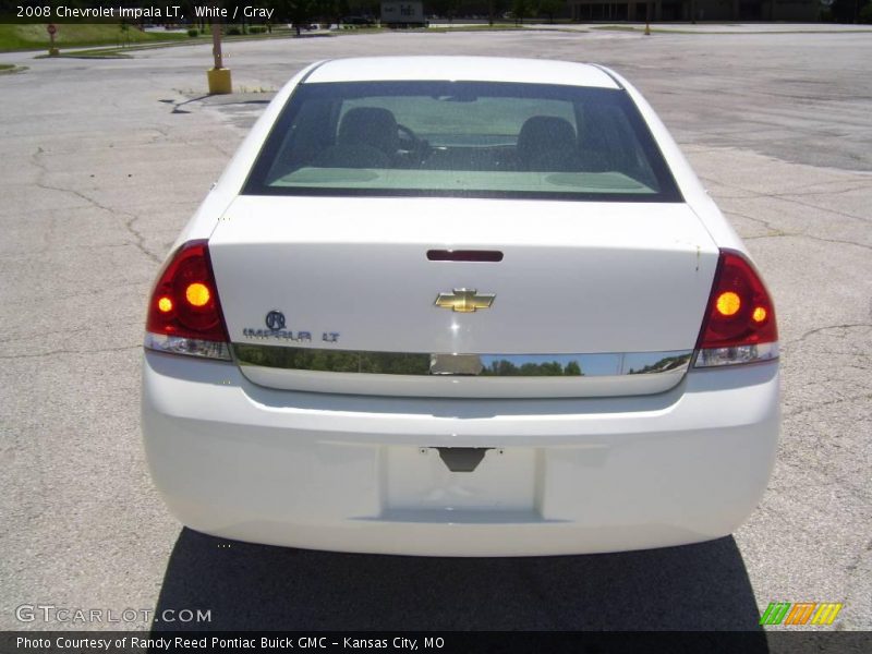White / Gray 2008 Chevrolet Impala LT