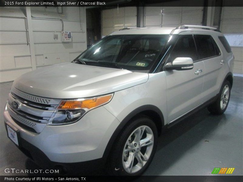 Ingot Silver / Charcoal Black 2015 Ford Explorer Limited