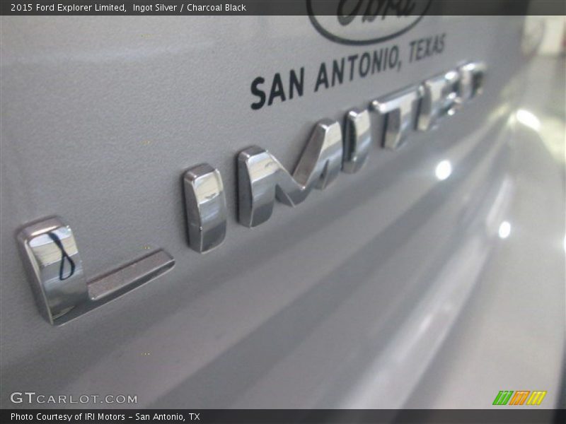 Ingot Silver / Charcoal Black 2015 Ford Explorer Limited