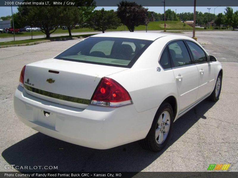 White / Gray 2008 Chevrolet Impala LT