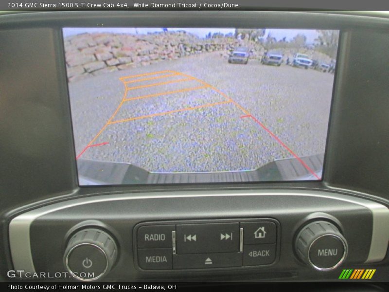 White Diamond Tricoat / Cocoa/Dune 2014 GMC Sierra 1500 SLT Crew Cab 4x4