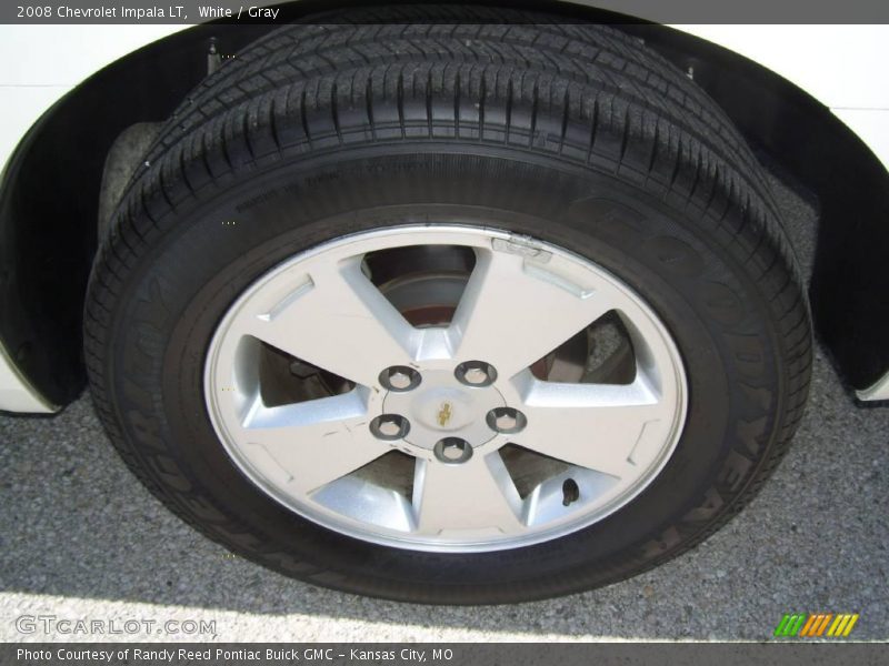 White / Gray 2008 Chevrolet Impala LT