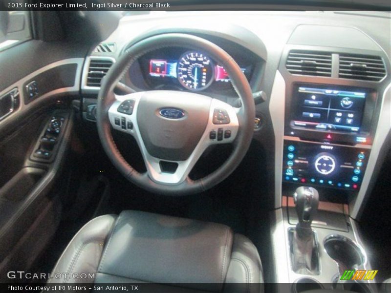Ingot Silver / Charcoal Black 2015 Ford Explorer Limited
