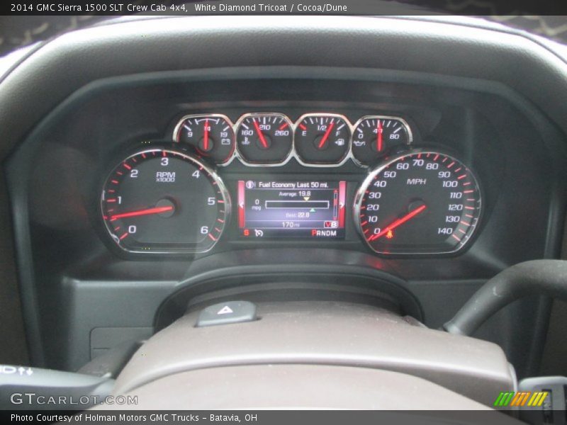 White Diamond Tricoat / Cocoa/Dune 2014 GMC Sierra 1500 SLT Crew Cab 4x4