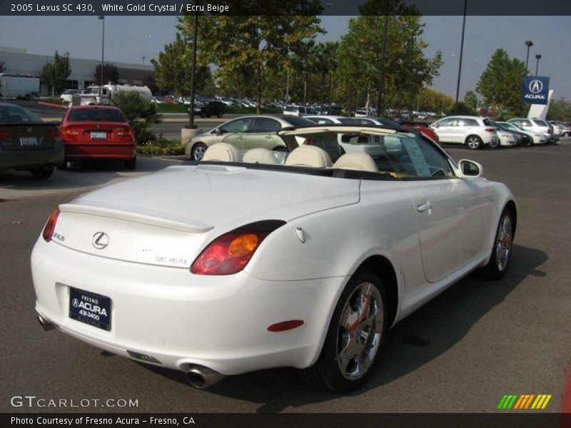 White Gold Crystal / Ecru Beige 2005 Lexus SC 430
