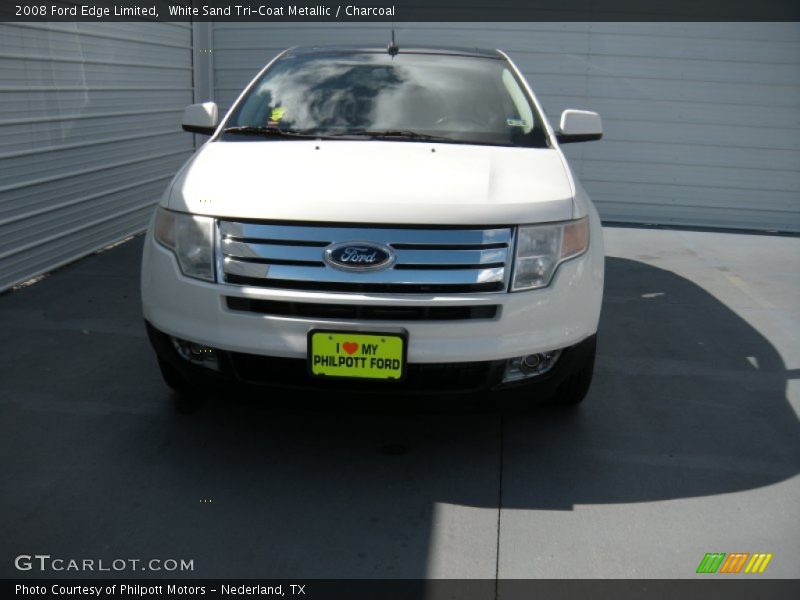 White Sand Tri-Coat Metallic / Charcoal 2008 Ford Edge Limited
