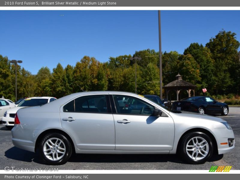 Brilliant Silver Metallic / Medium Light Stone 2010 Ford Fusion S