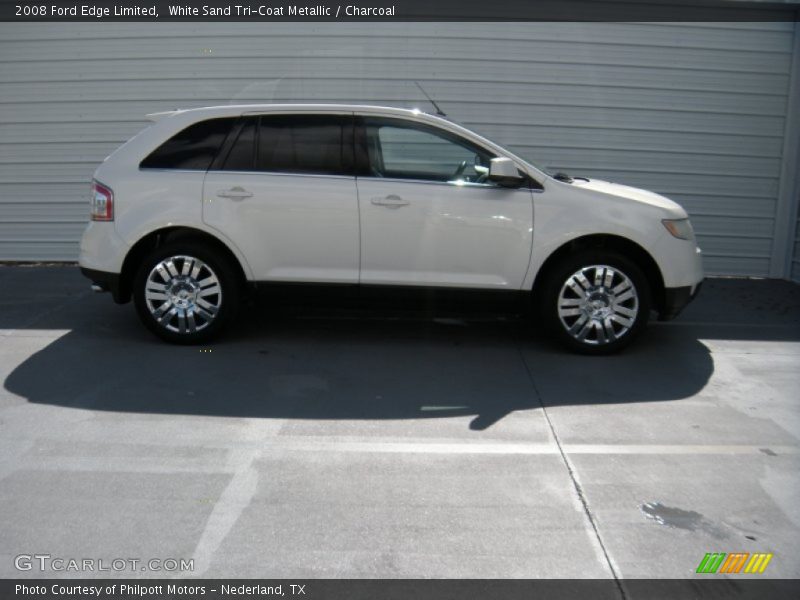 White Sand Tri-Coat Metallic / Charcoal 2008 Ford Edge Limited