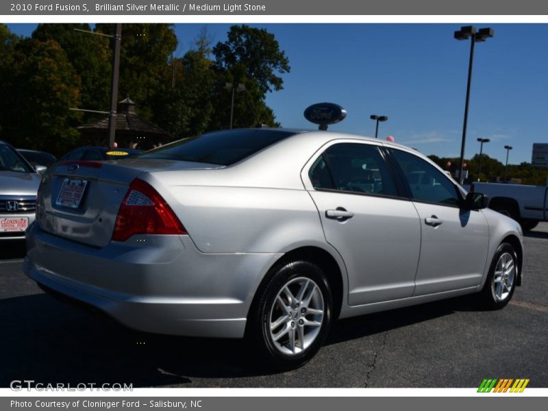 Brilliant Silver Metallic / Medium Light Stone 2010 Ford Fusion S