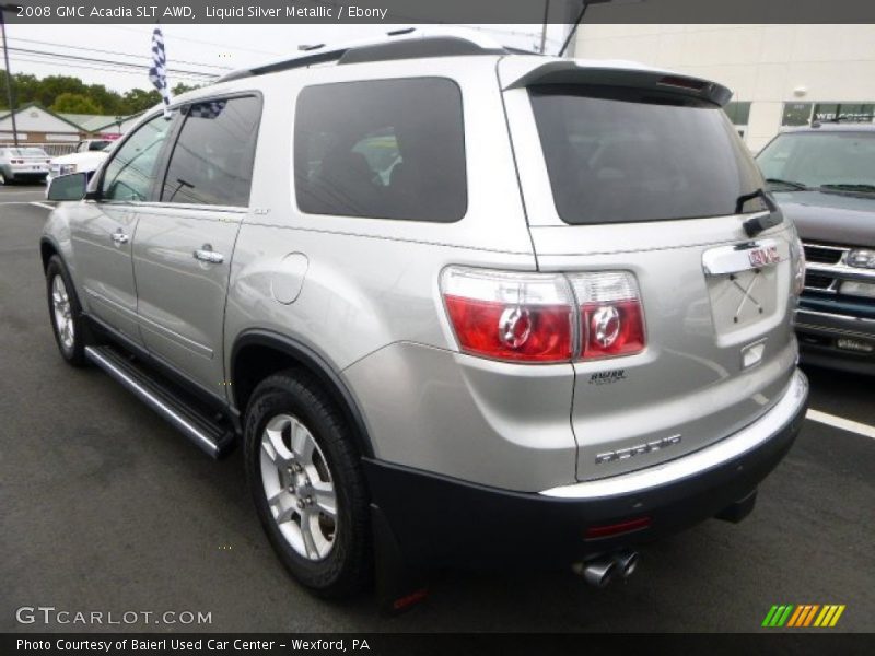 Liquid Silver Metallic / Ebony 2008 GMC Acadia SLT AWD