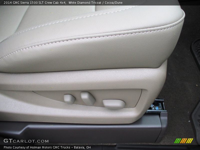 White Diamond Tricoat / Cocoa/Dune 2014 GMC Sierra 1500 SLT Crew Cab 4x4