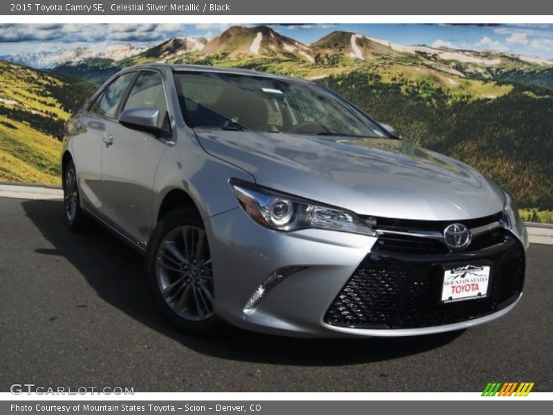 Celestial Silver Metallic / Black 2015 Toyota Camry SE
