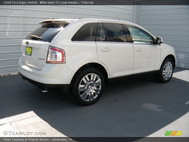 White Sand Tri-Coat Metallic / Charcoal 2008 Ford Edge Limited