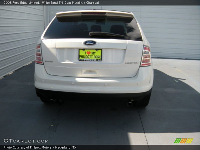 White Sand Tri-Coat Metallic / Charcoal 2008 Ford Edge Limited