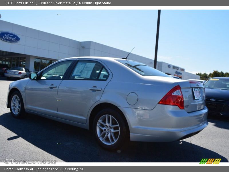 Brilliant Silver Metallic / Medium Light Stone 2010 Ford Fusion S