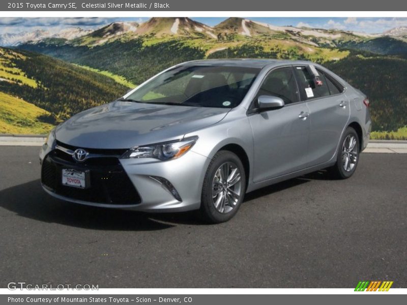 Celestial Silver Metallic / Black 2015 Toyota Camry SE