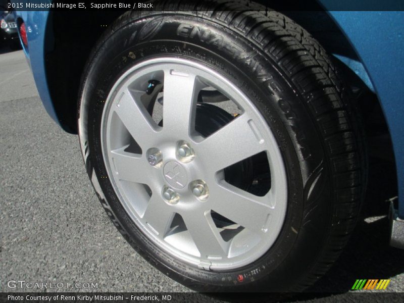 Sapphire Blue / Black 2015 Mitsubishi Mirage ES
