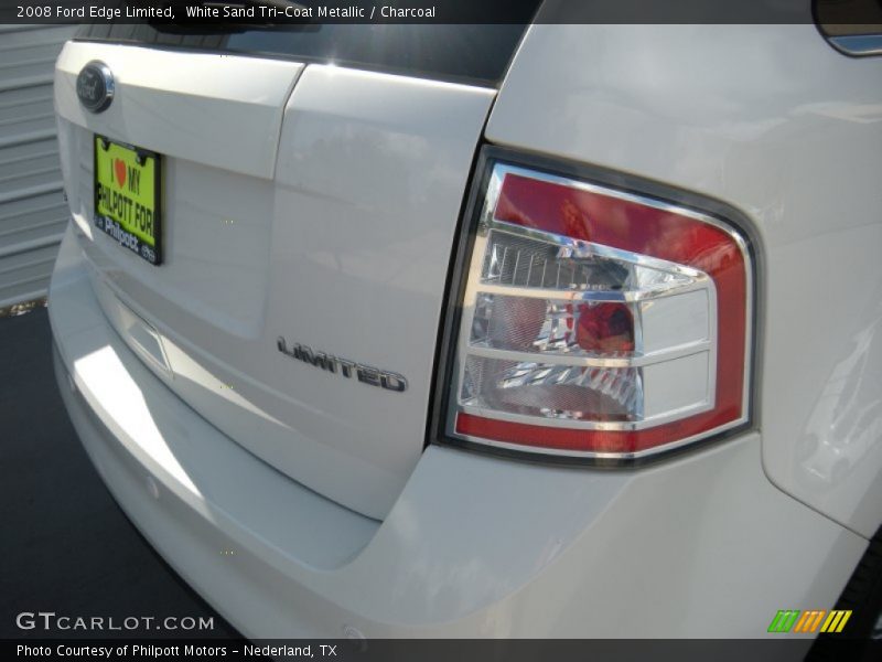 White Sand Tri-Coat Metallic / Charcoal 2008 Ford Edge Limited