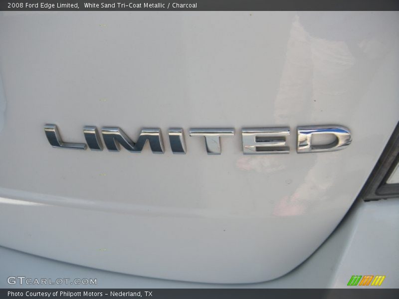 White Sand Tri-Coat Metallic / Charcoal 2008 Ford Edge Limited