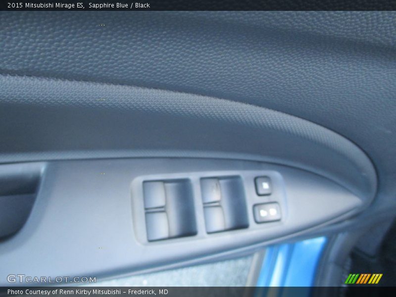 Sapphire Blue / Black 2015 Mitsubishi Mirage ES